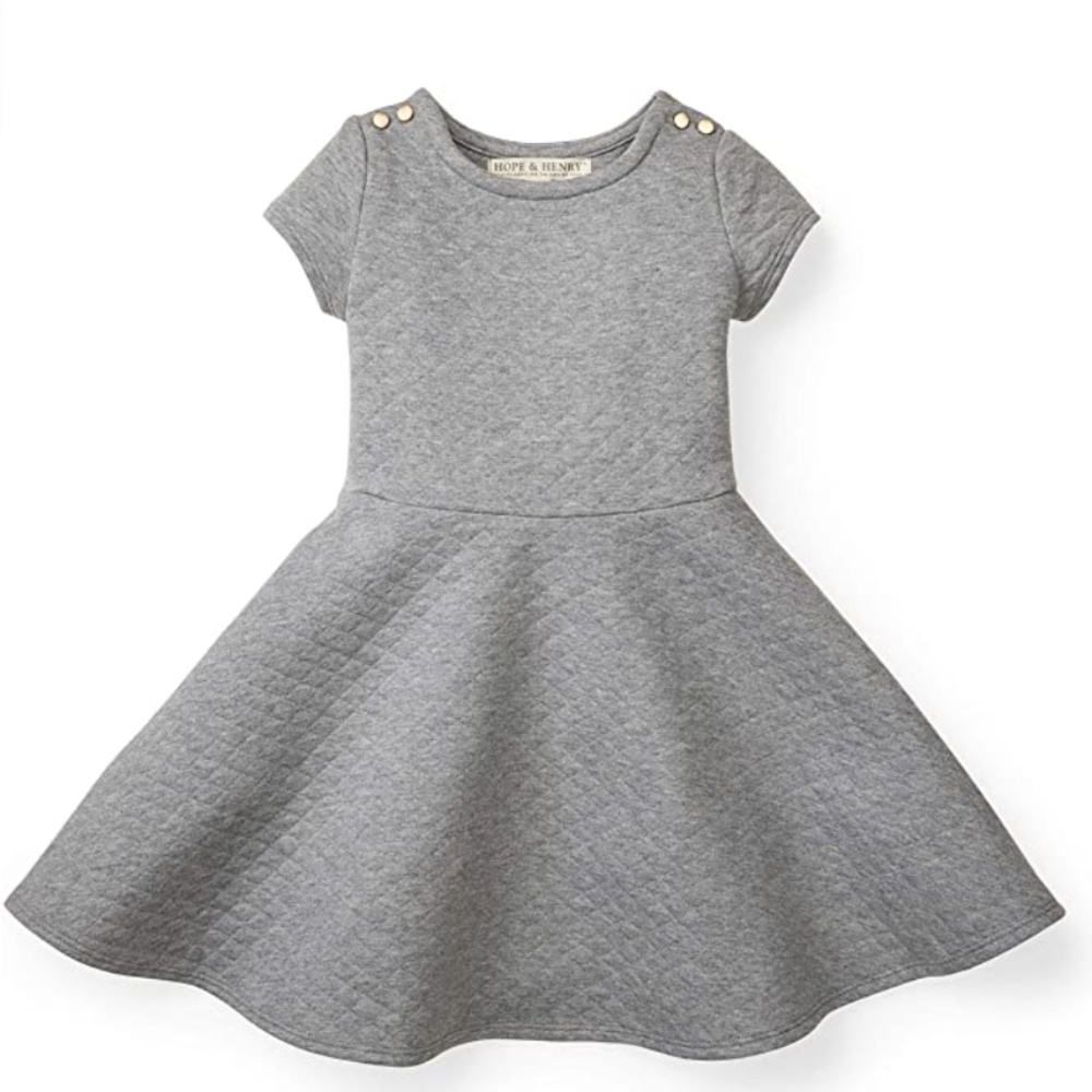 Navy Hope and Henry Girls' Matelasse Dress